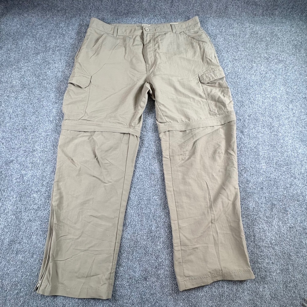 RedHead Convertible Cargo Pants Mens 38x30 Khaki Zip Off Hiking Shorts Gorpcore
